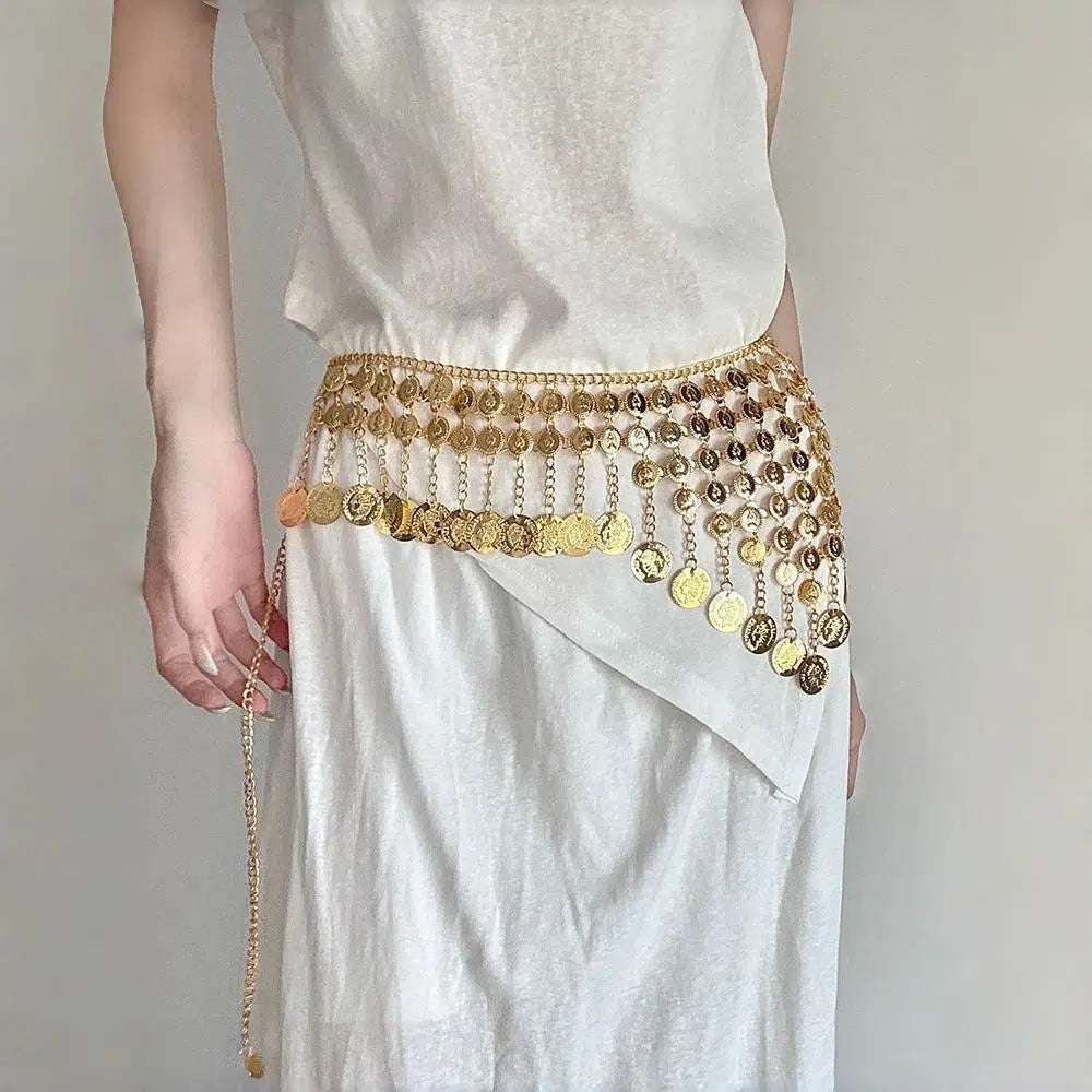 Y2K Tassel Wide Waist Chain