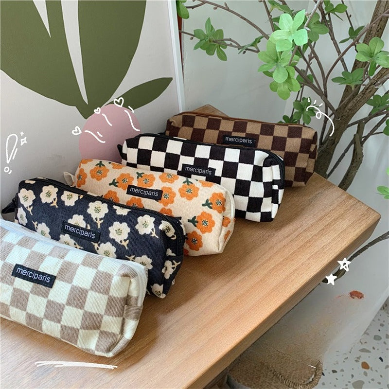 Corduroy Pencil Case Organizer