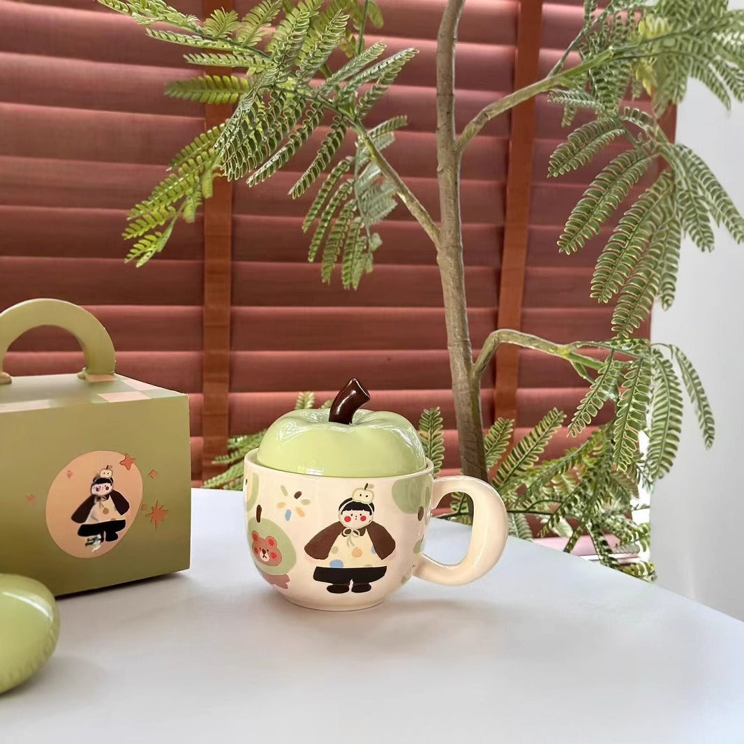 Ceramic Mug With Lid Charm - Modomu