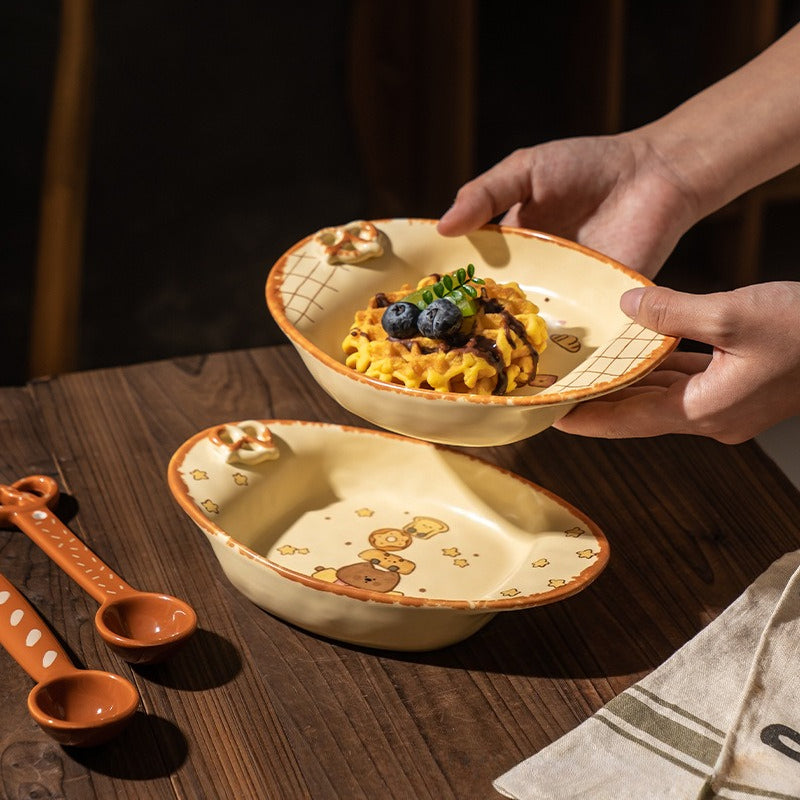 Cute Star Knot Pasta Plate - Modomu