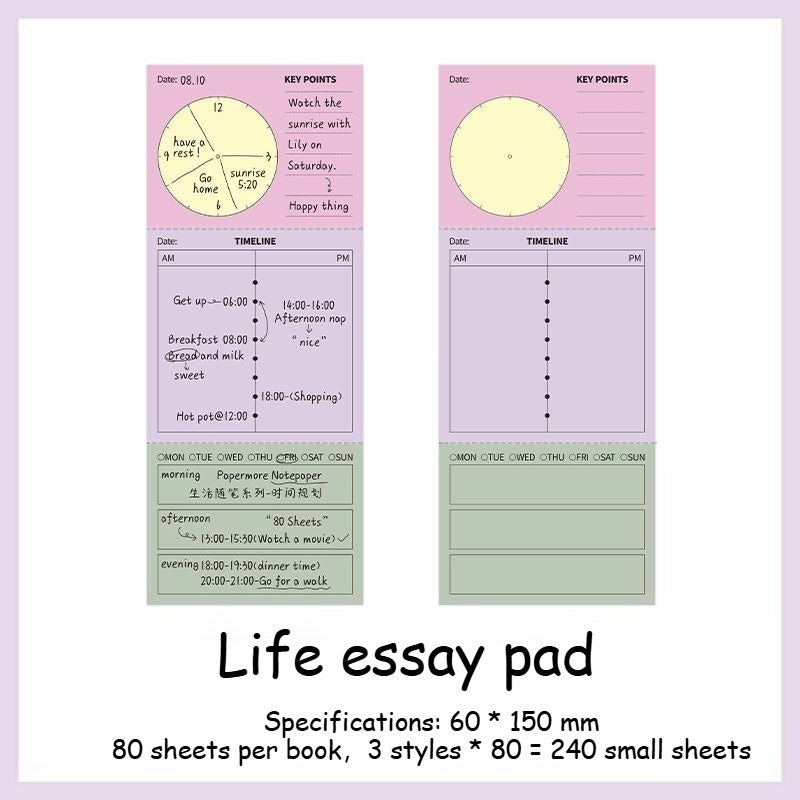 Writable Notepad Life Essay - Modomu