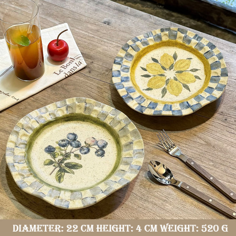 Hand-Pinched Ceramic Plate