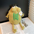 Crochet Frog Chain Bag