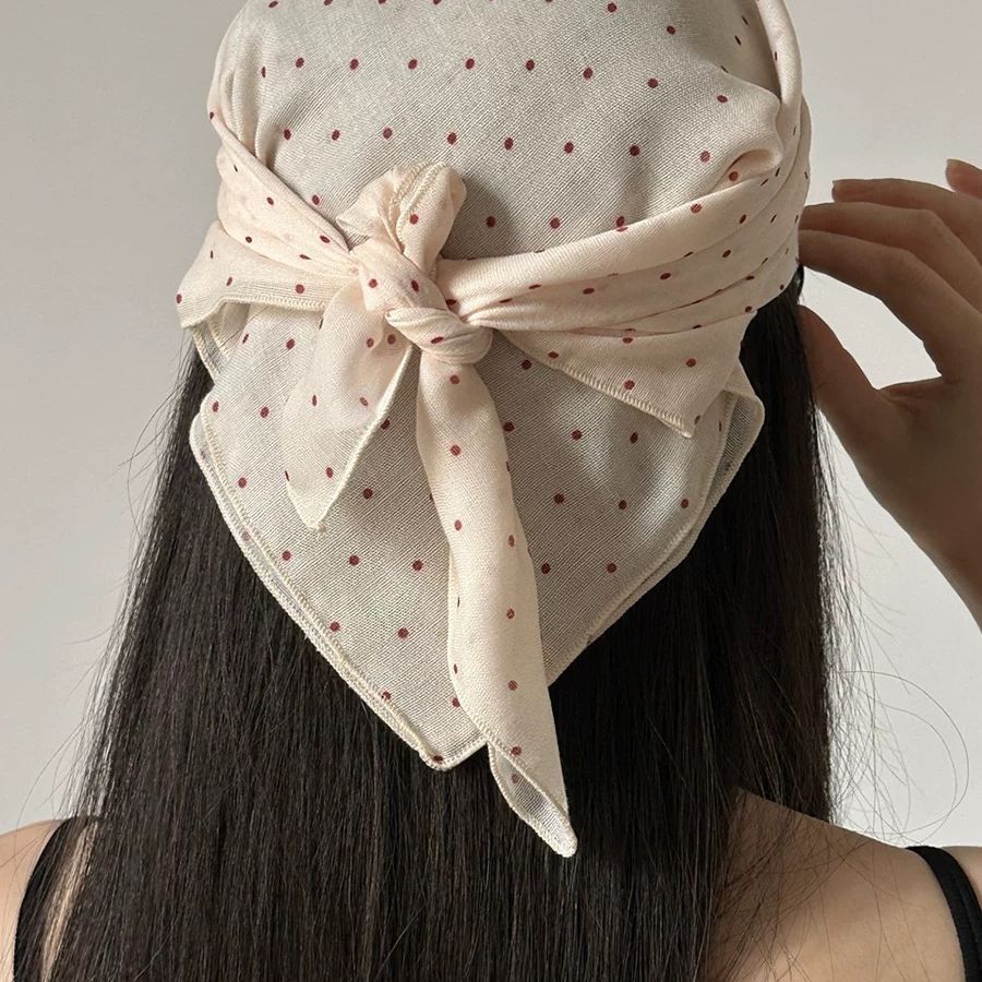 Mocha Print Square Bandana