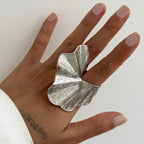 Irregular Fan-Shaped Statement Ring