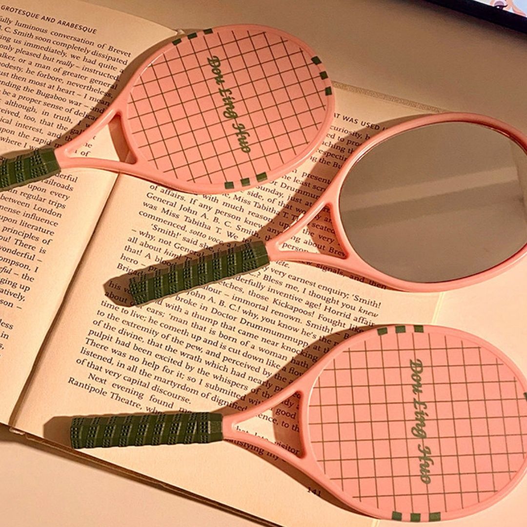 Tennis Racket Portable Makeup Mirror