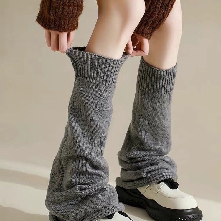 Ribbed Knit Stacked Socks - Modomu