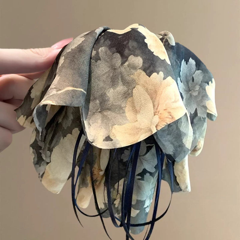 Floral Petal Ponytail Clip