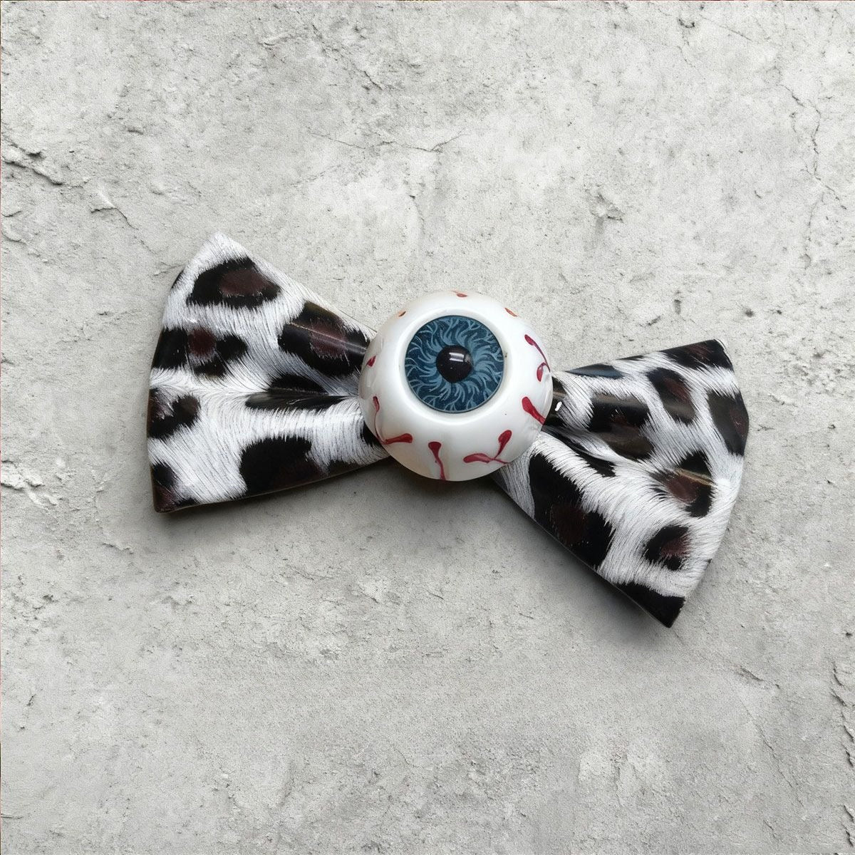 Leopard Eyeball Bow Clip
