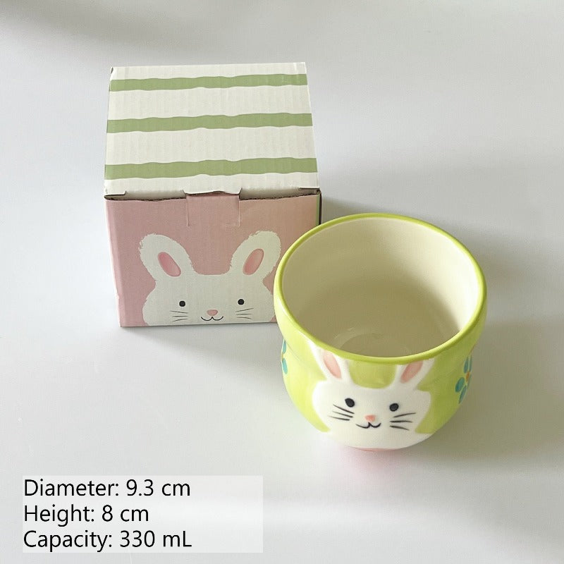 Cute Rabbit Ceramic Rice Bowl - Modomu