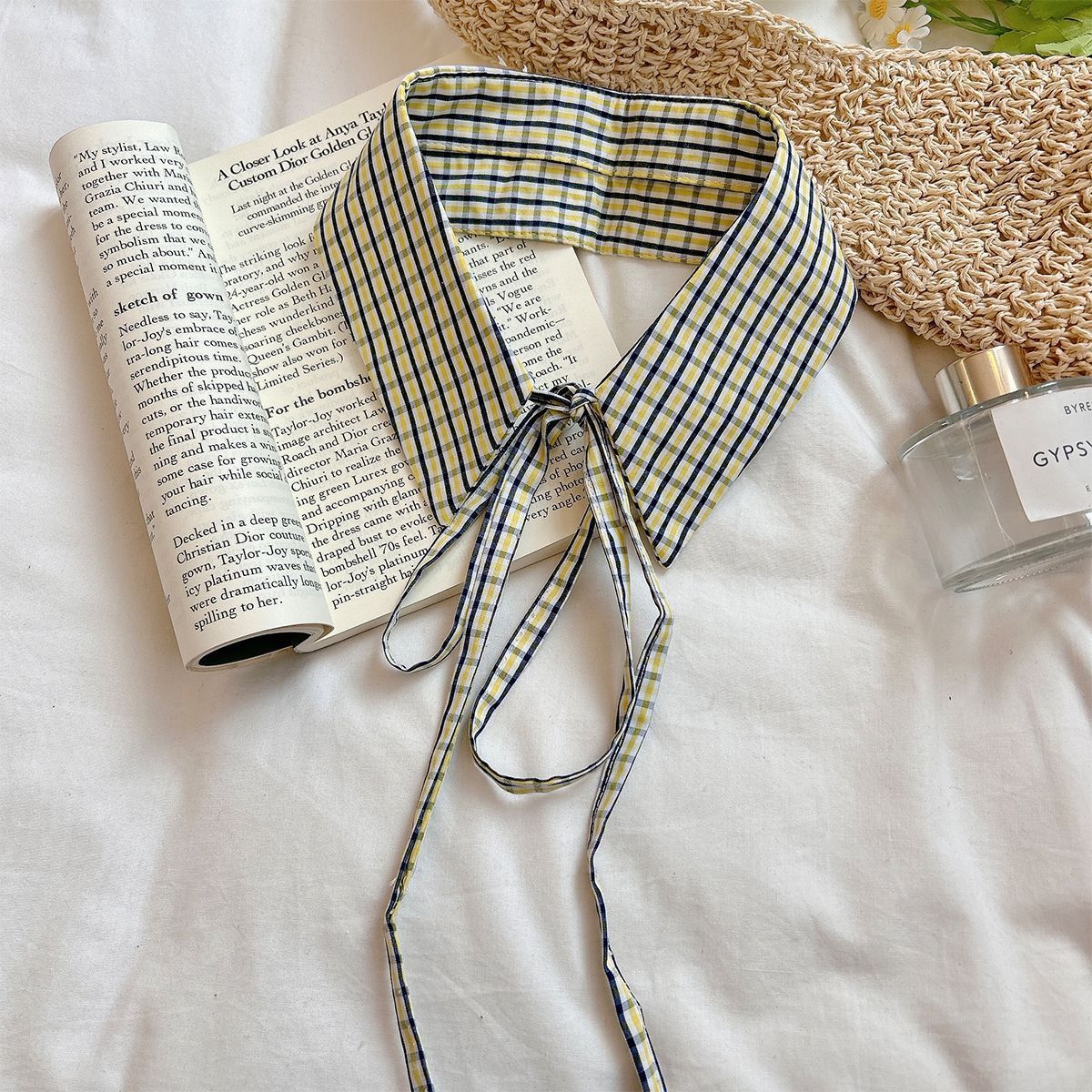 Detachable Plaid Shirt Collar - Modomu