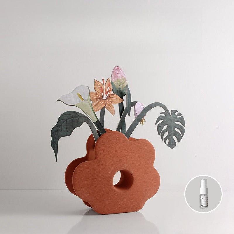 Geometric Morandi Flower Vase - Modomu