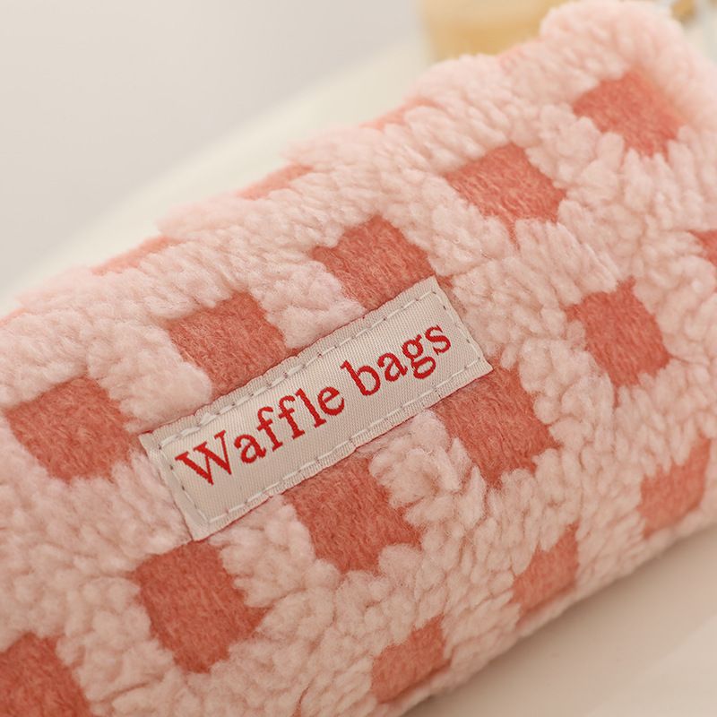 Checkerboard Plush Pencil Case - Modomu