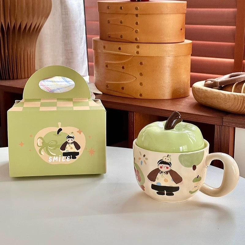 Ceramic Mug With Lid Charm - Modomu