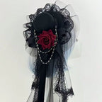 Rose Veil Bonnet Fascinator