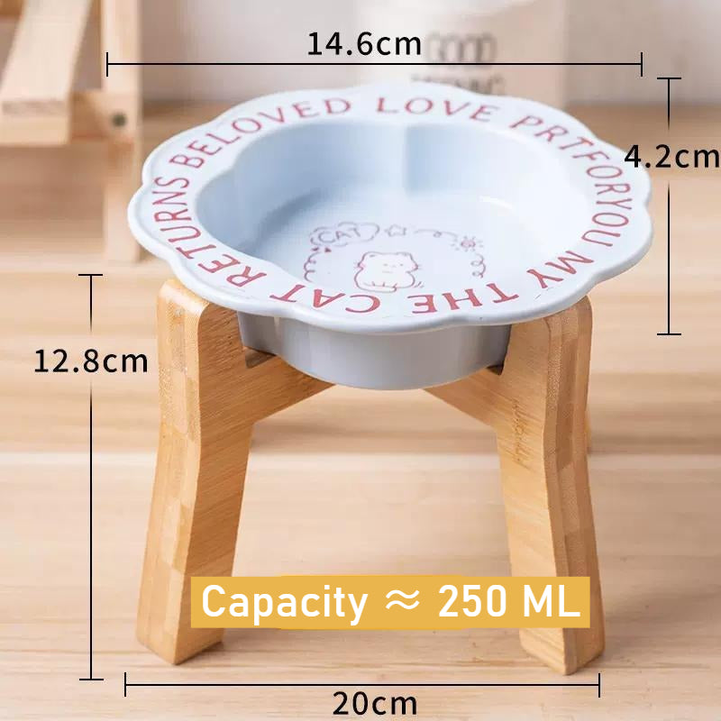 Elevated Ceramic Pet Food Bowl