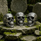 Engraved Skull Ornament