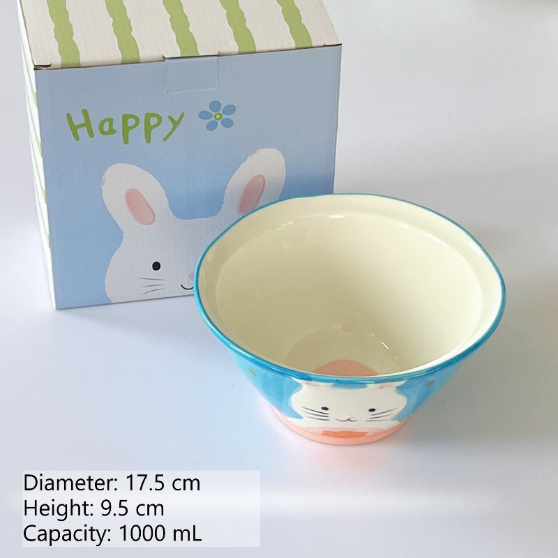 Cute Rabbit Ceramic Rice Bowl - Modomu