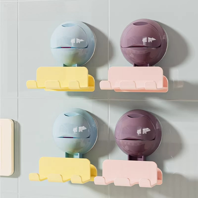 Wall Toothbrush Holder With Hooks - Modomu