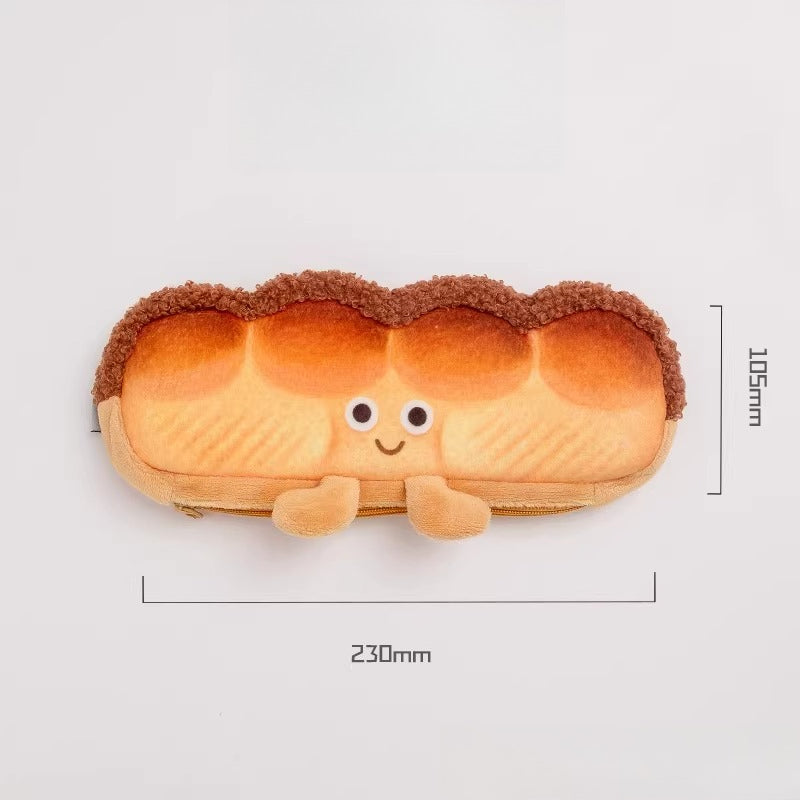Toast Bread Plush Pencil Case - Modomu
