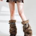 Retro Plush Leg Warmers - Modomu