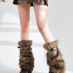 Retro Plush Leg Warmers - Modomu