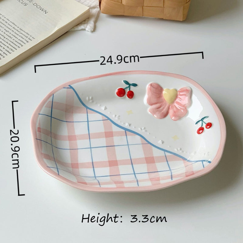 Ceramic Salad Plate With Underglaze - Modomu
