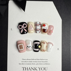 Short Bow Cartoon Press-On Nails - Modomu
