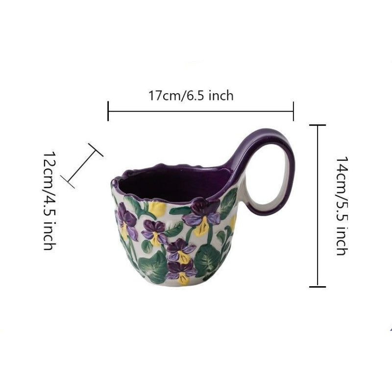 Curved Handle Breakfast Bowl