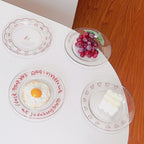 Fine Line Heart Breakfast Plate