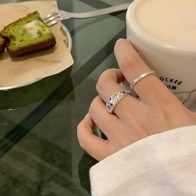 Open Adjustable Zircon Ring - Modomu