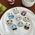 Cute Panda Acrylic Brooch Pin - Modomu