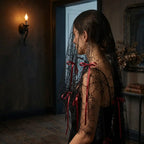 Cobweb Lace Ghost Veil
