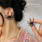 Climbing Spider Stud Earrings