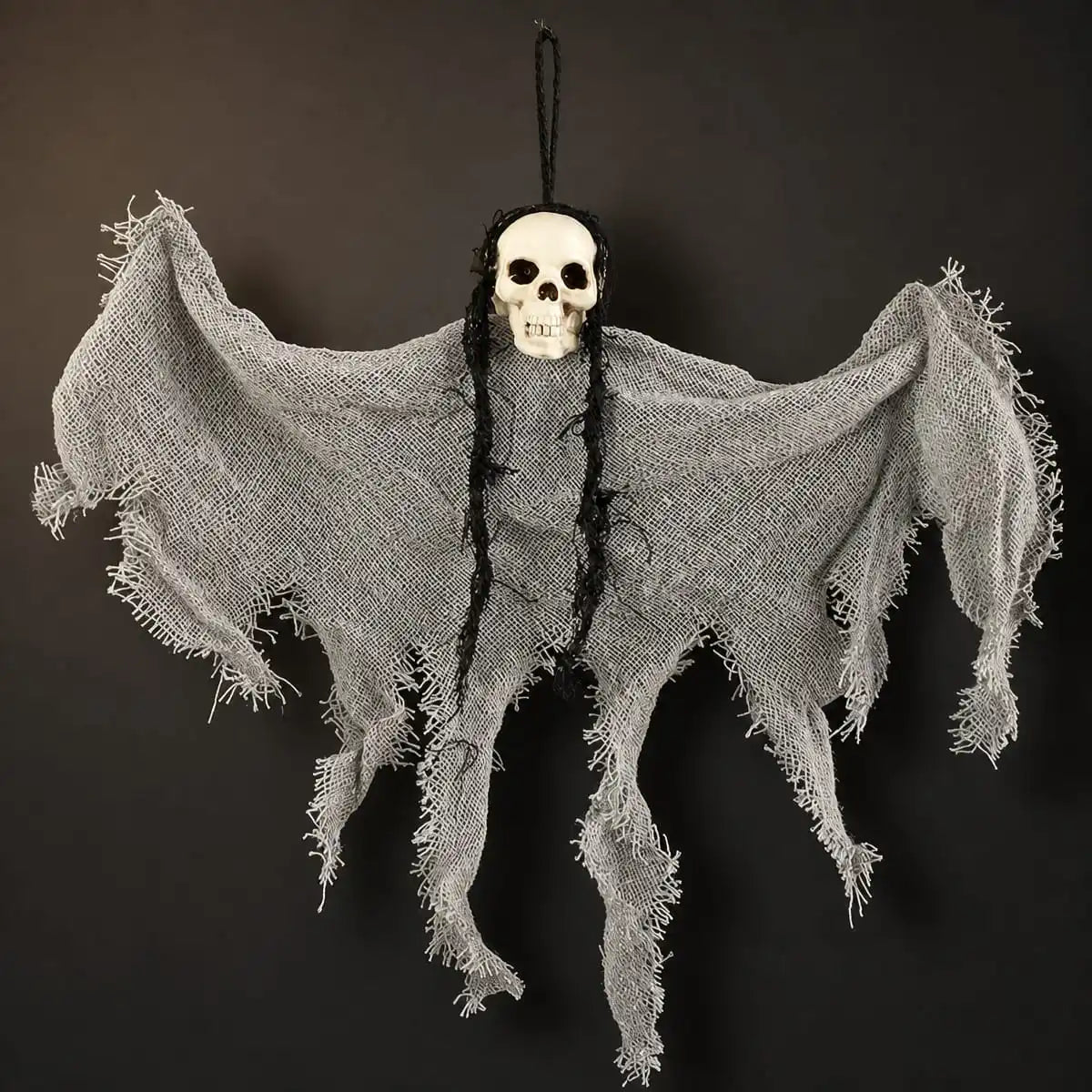 Hanging Skull Ghost Decoration