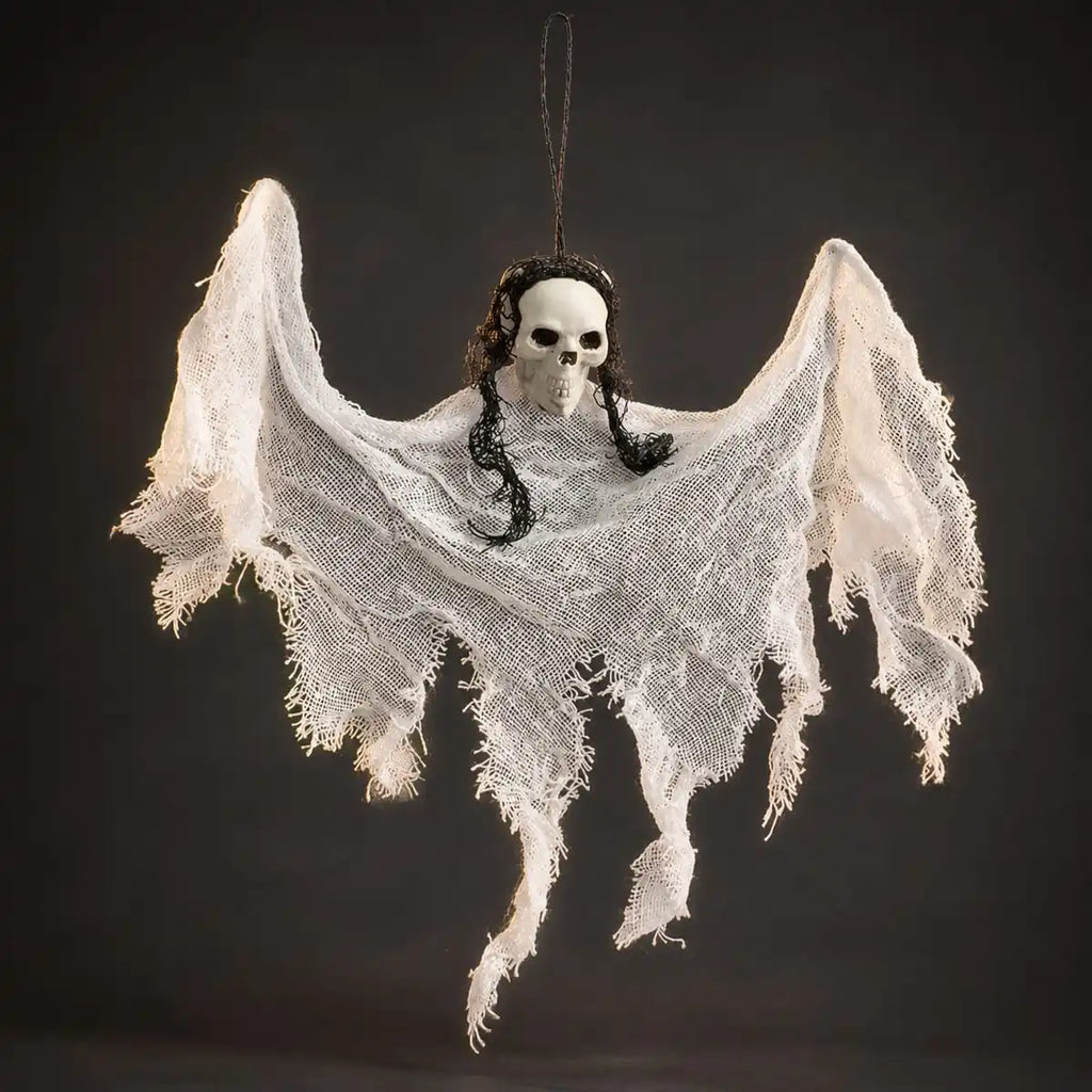 Hanging Skull Ghost Decoration