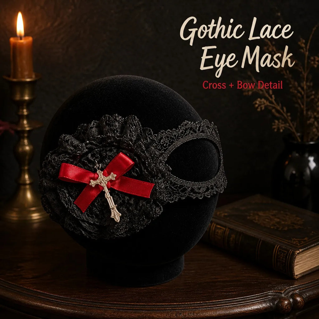 Cross Charm Eye Mask