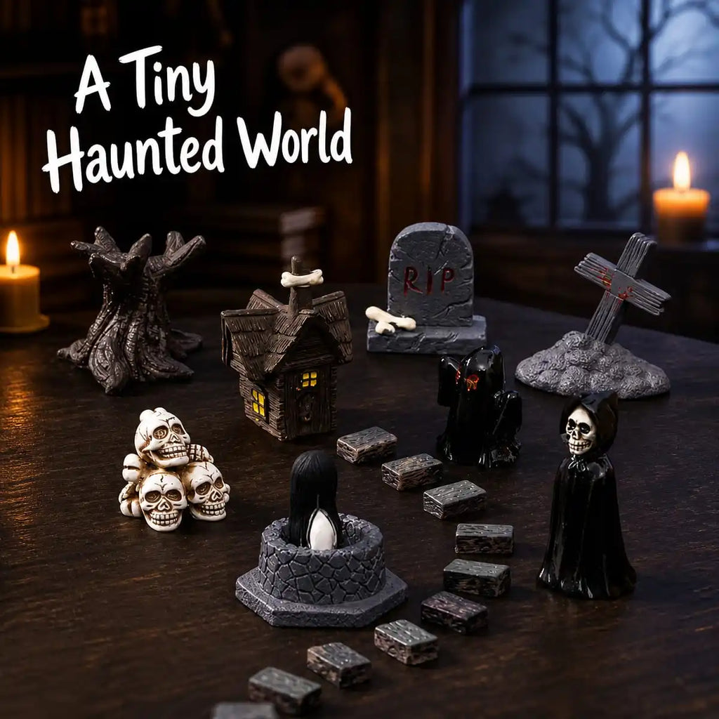 Miniature Graveyard Scene Set