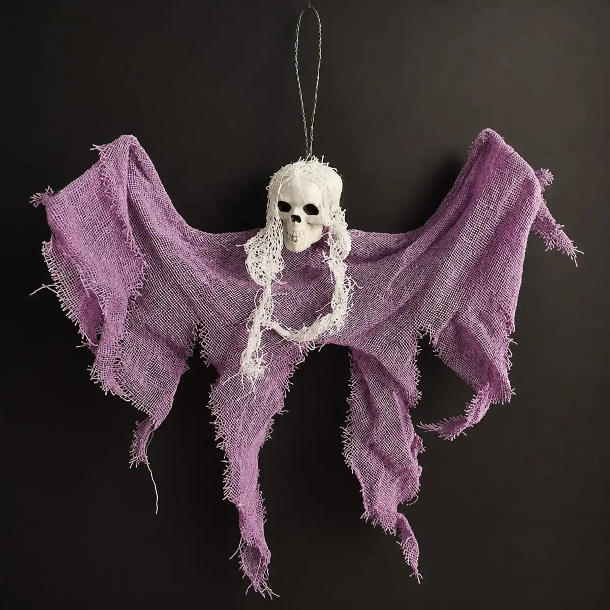 Hanging Skull Ghost Decoration