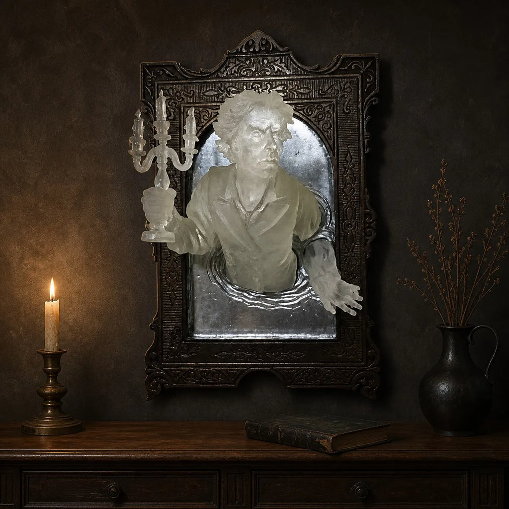 Ghost Through Mirror Plaque