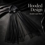 Sheer Hooded Ghost Cape