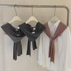 Striped Hooded Cape Shawl Wrap