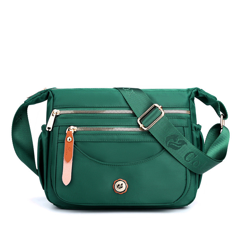 Multi-Pocket Nylon Crossbody