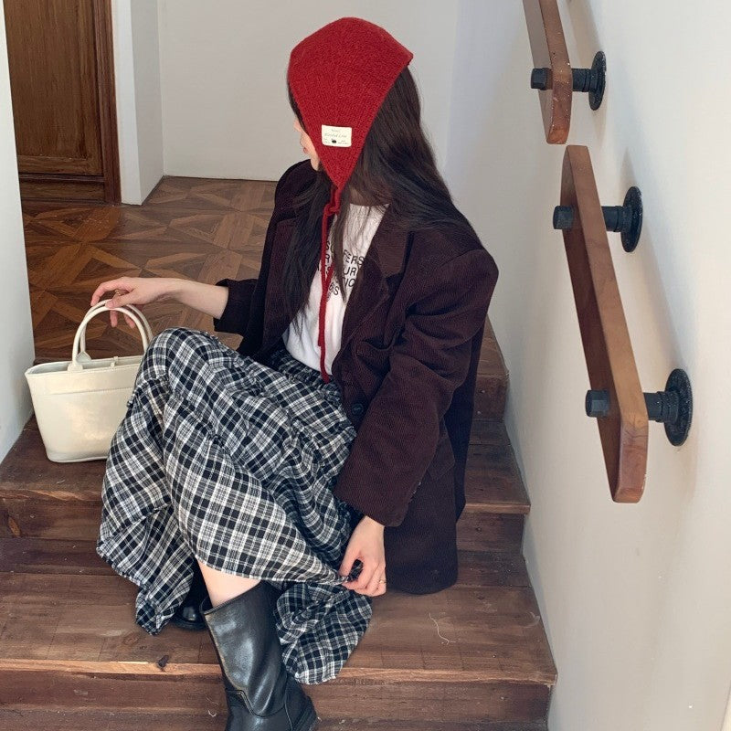 Embroidered Logo Slouchy Beanie