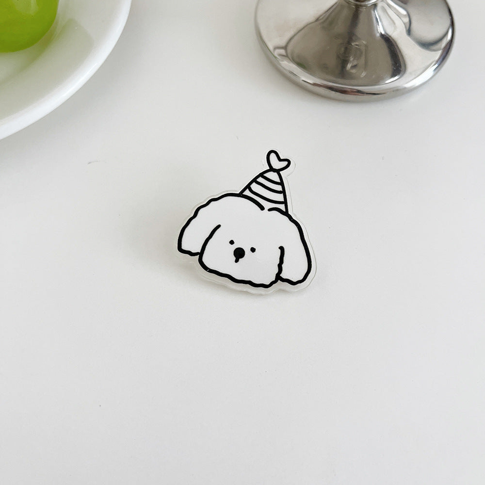 Cute Cartoon Puppy Brooch Pin - Modomu