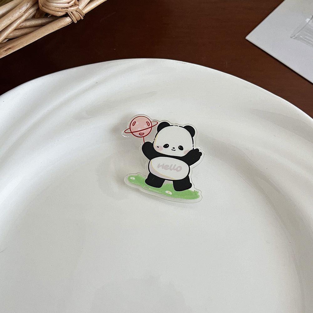 Cute Panda Cartoon Brooch Pin - Modomu