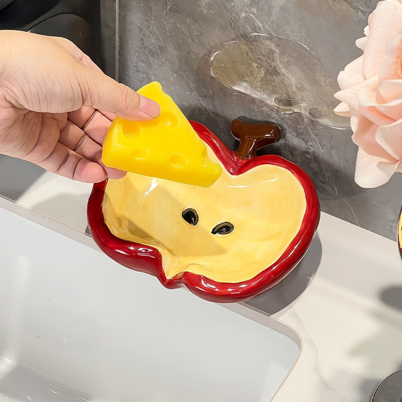 Automatic Draining Ceramic Soap Dish - Modomu