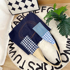 Canvas Shoulder Tote Patchwork