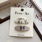 Cat Plaid Hairpin - Modomu