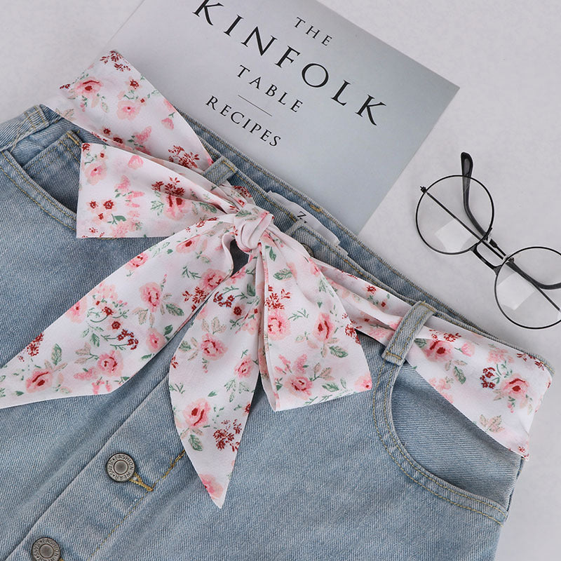 Women’s Patterned Skinny Scarf - Modomu